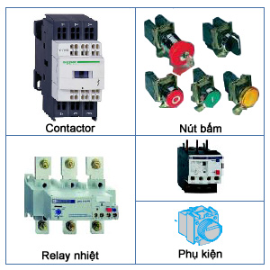 Contactor - Nút bấm - Relay nhiệt...