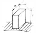 Carbon brush dimensions for DC motor